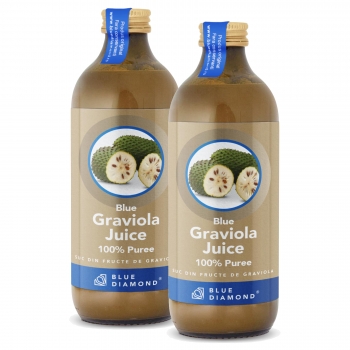 Pachet promotional 2x Graviola Juice 100 % puree 